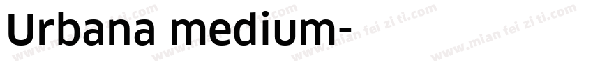 Urbana medium字体转换